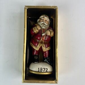 Vtg Memories of Santa 1872 Figurine Christmas Collectible Ornament In Box 6in
